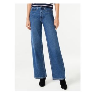 Free Assembly Women's High Rise 70's Wide Leg Jeans NWT